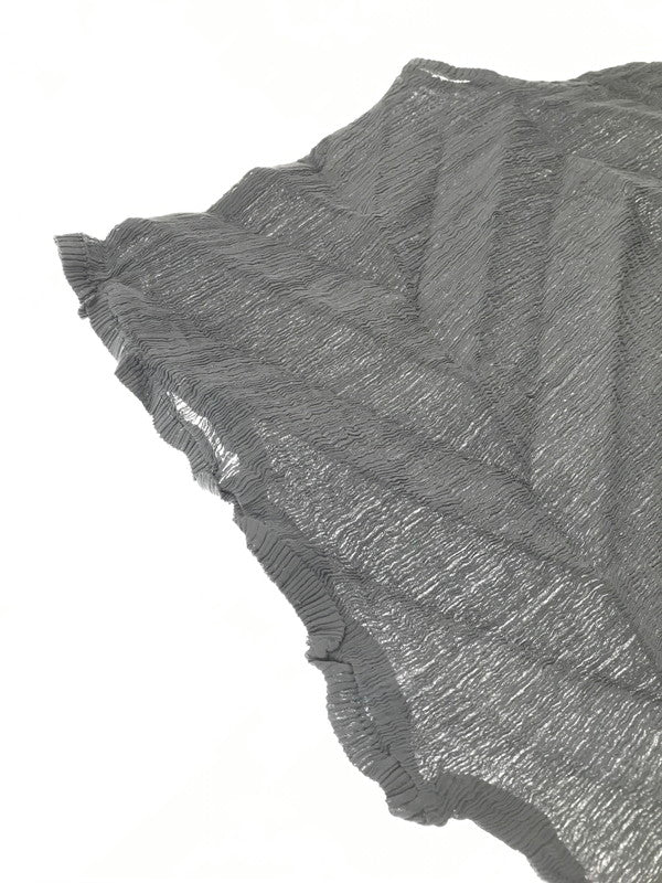 【中古品】【レディース】 ME ISSEY MIYAKE ミー イッセイミヤケ 25SS STAR SEE THROUGH CREPE MI52FT563 25年春夏 スター シースルー クレープ トップス 170-261026-ty-18-tagh サイズ：不明 カラー：グレー 万代Net店
