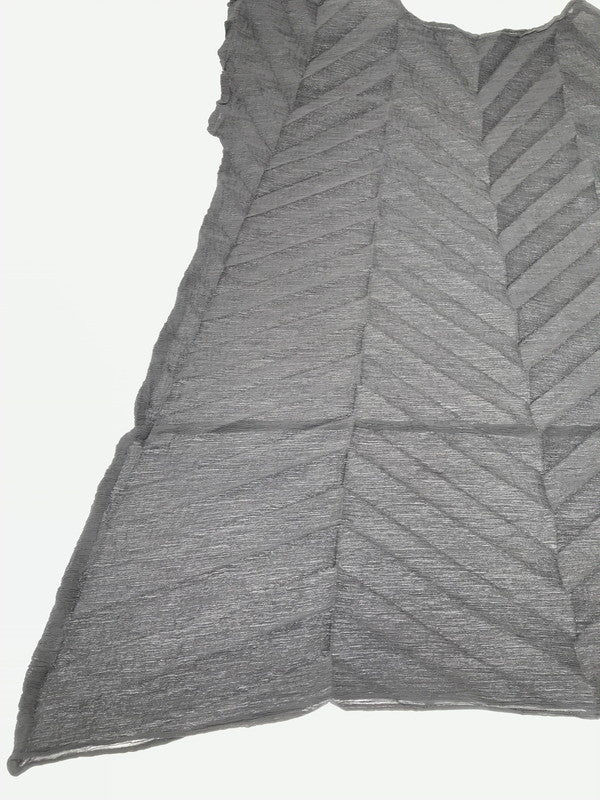 【中古品】【レディース】 ME ISSEY MIYAKE ミー イッセイミヤケ 25SS STAR SEE THROUGH CREPE MI52FT563 25年春夏 スター シースルー クレープ トップス 170-261026-ty-18-tagh サイズ：不明 カラー：グレー 万代Net店