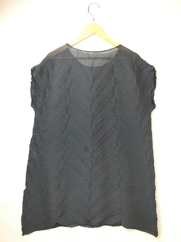【中古品】【レディース】 ME ISSEY MIYAKE ミー イッセイミヤケ 25SS STAR SEE THROUGH CREPE MI52FT563 25年春夏 スター シースルー クレープ トップス 170-261026-ty-18-tagh サイズ：不明 カラー：グレー 万代Net店
