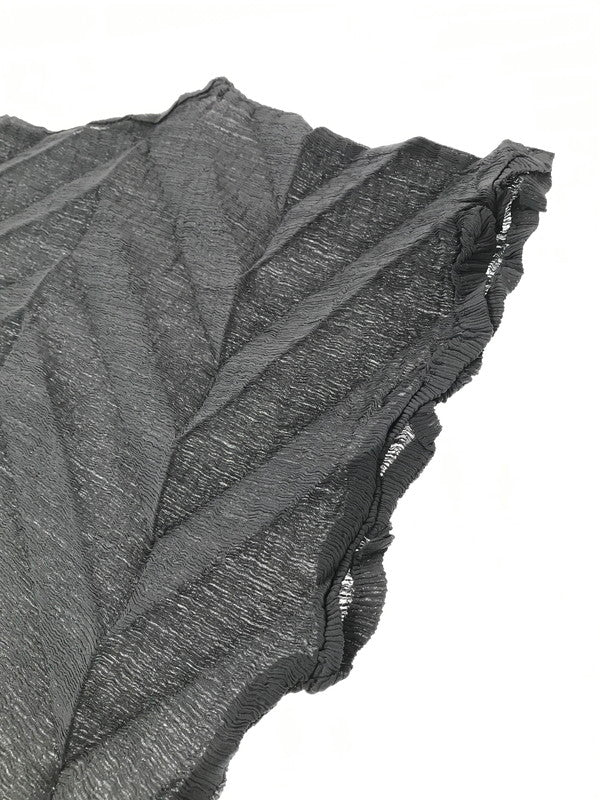 【中古品】【レディース】 ME ISSEY MIYAKE ミー イッセイミヤケ 25SS STAR SEE THROUGH CREPE MI52FT563 25年春夏 スター シースルー クレープ トップス 170-261026-ty-18-tagh サイズ：不明 カラー：グレー 万代Net店