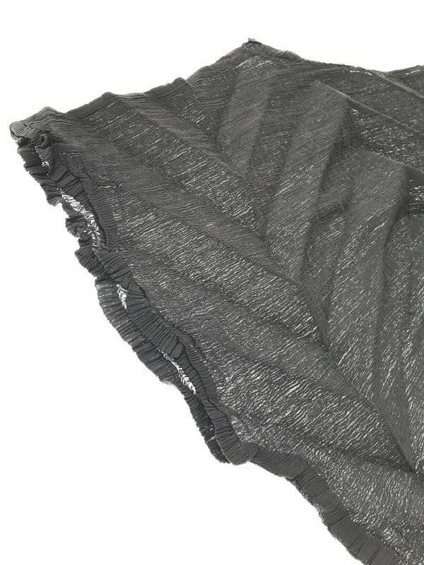 【中古品】【レディース】 ME ISSEY MIYAKE ミー イッセイミヤケ 25SS STAR SEE THROUGH CREPE MI52FT563 25年春夏 スター シースルー クレープ トップス 170-261026-ty-18-tagh サイズ：不明 カラー：グレー 万代Net店