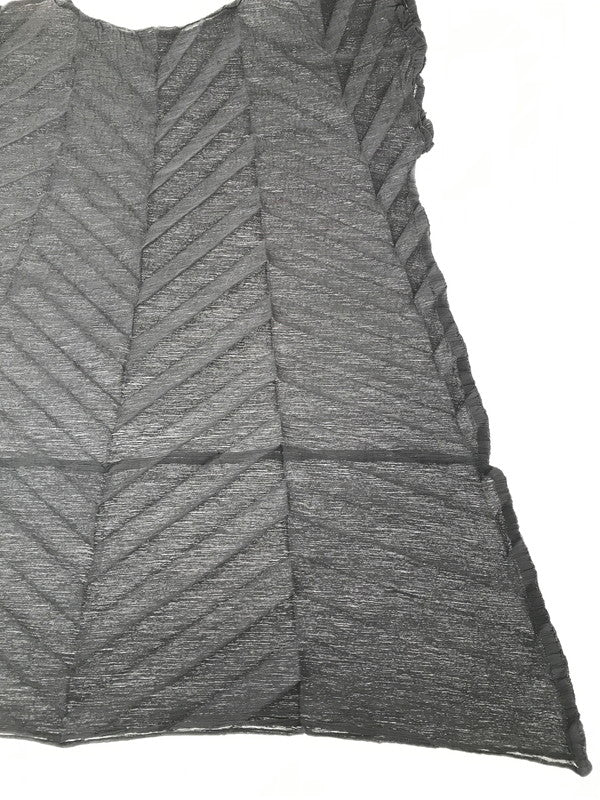 【中古品】【レディース】 ME ISSEY MIYAKE ミー イッセイミヤケ 25SS STAR SEE THROUGH CREPE MI52FT563 25年春夏 スター シースルー クレープ トップス 170-261026-ty-18-tagh サイズ：不明 カラー：グレー 万代Net店