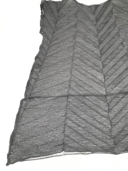 【中古品】【レディース】 ME ISSEY MIYAKE ミー イッセイミヤケ 25SS STAR SEE THROUGH CREPE MI52FT563 25年春夏 スター シースルー クレープ トップス 170-261026-ty-18-tagh サイズ：不明 カラー：グレー 万代Net店