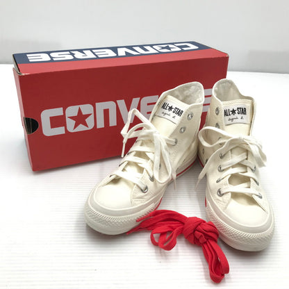 【中古品】【レディース】 CONVERSE コンバース×AGNES B. アニエスベー CANVAS ALL STAR HI/AB 1SE536 キャンバス オールスター ハイカット スニーカー 靴 166-261018-na-13-tagh サイズ：23.5cm US 4.5 カラー：WHITE 万代Net店