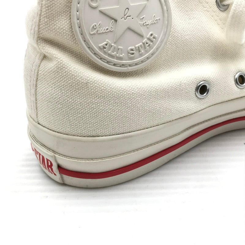 【中古品】【レディース】 CONVERSE コンバース×AGNES B. アニエスベー CANVAS ALL STAR HI/AB 1SE536 キャンバス オールスター ハイカット スニーカー 靴 166-261018-na-13-tagh サイズ：23.5cm US 4.5 カラー：WHITE 万代Net店