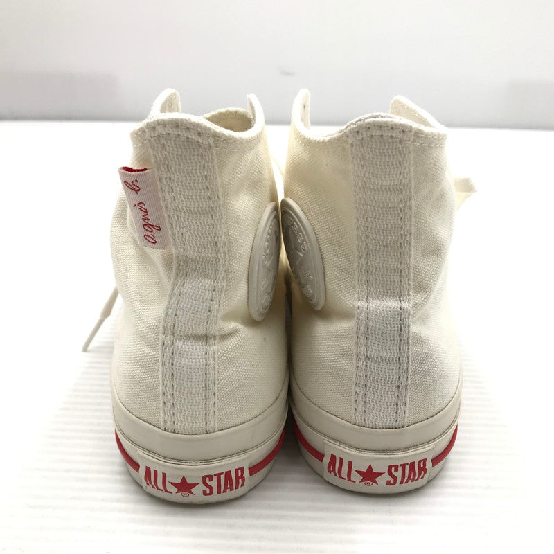 【中古品】【レディース】 CONVERSE コンバース×AGNES B. アニエスベー CANVAS ALL STAR HI/AB 1SE536 キャンバス オールスター ハイカット スニーカー 靴 166-261018-na-13-tagh サイズ：23.5cm US 4.5 カラー：WHITE 万代Net店