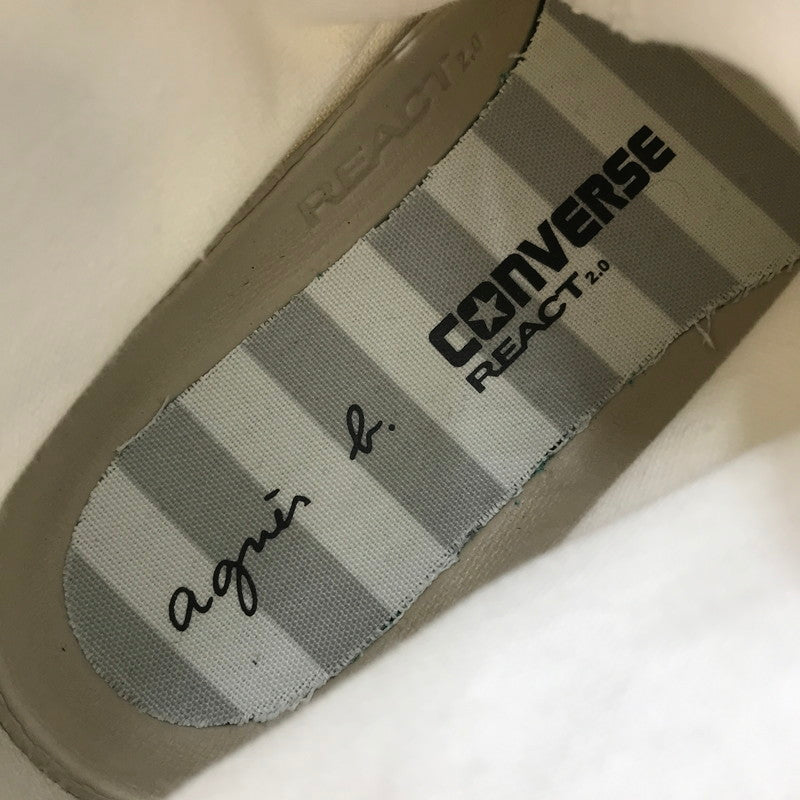 【中古品】【レディース】 CONVERSE コンバース×AGNES B. アニエスベー CANVAS ALL STAR HI/AB 1SE536 キャンバス オールスター ハイカット スニーカー 靴 166-261018-na-13-tagh サイズ：23.5cm US 4.5 カラー：WHITE 万代Net店