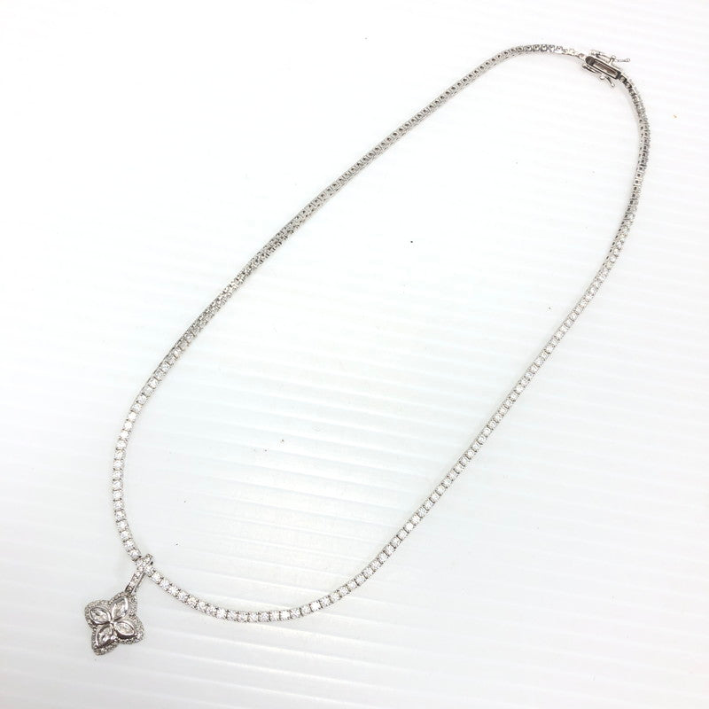 【中古品】【メンズ】 GLITTER グリッター CLOVER NECKLACE S925 クローバー ネックレス アクセサリー 182-261030-rt-16-tagh カラー：シルバー 万代Net店