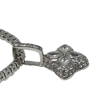 【中古品】【メンズ】 GLITTER グリッター CLOVER NECKLACE S925 クローバー ネックレス アクセサリー 182-261030-rt-16-tagh カラー：シルバー 万代Net店