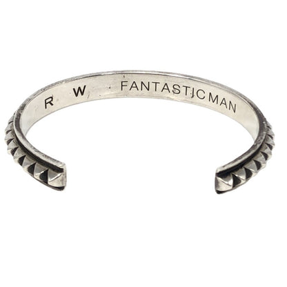 【中古品】【メンズ】 FANTASTIC MAN ファンタスティックマン STUDS BANGLE R W刻印 スタッズ バングル アクセサリー 192-261030-rt-18-tagh カラー：シルバー 万代Net店