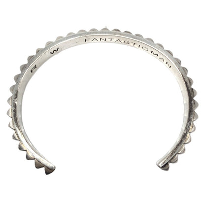 【中古品】【メンズ】 FANTASTIC MAN ファンタスティックマン STUDS BANGLE R W刻印 スタッズ バングル アクセサリー 192-261030-rt-18-tagh カラー：シルバー 万代Net店