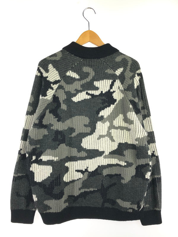 【中古品】【メンズ】 SUPREME シュプリーム 25FW SMALL BOX POLO SWEATER 25年秋冬 スモール ボックス ポロ セーター トップス 149-201023-ty-29-tagh サイズ：L カラー：ブラック 万代Net店