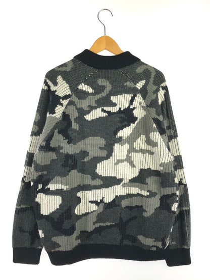 【中古品】【メンズ】 SUPREME シュプリーム 25FW SMALL BOX POLO SWEATER 25年秋冬 スモール ボックス ポロ セーター トップス 149-201023-ty-29-tagh サイズ：L カラー：ブラック 万代Net店