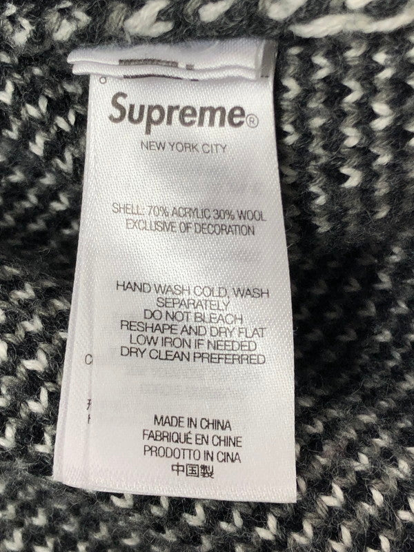 【中古品】【メンズ】 SUPREME シュプリーム 25FW SMALL BOX POLO SWEATER 25年秋冬 スモール ボックス ポロ セーター トップス 149-201023-ty-29-tagh サイズ：L カラー：ブラック 万代Net店