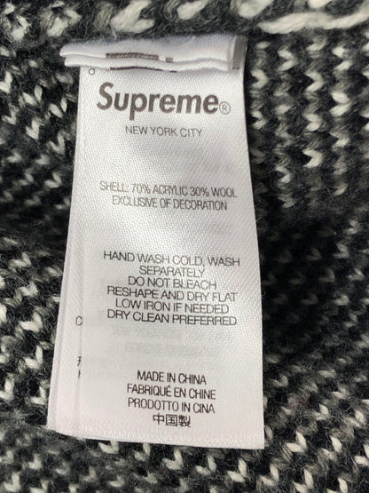 【中古品】【メンズ】 SUPREME シュプリーム 25FW SMALL BOX POLO SWEATER 25年秋冬 スモール ボックス ポロ セーター トップス 149-201023-ty-29-tagh サイズ：L カラー：ブラック 万代Net店