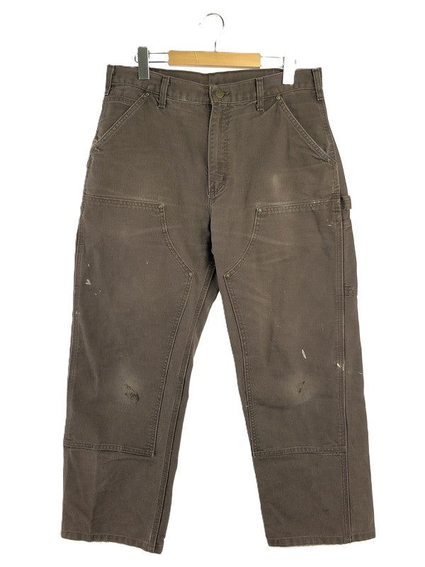 【現状渡し品】【メンズ】 CARHARTT カーハート DOUBLE KNEE DUCK PAINTER PANTS B136DKB ダブルニー ダック ペインターパンツ ボトムス 157-261024-na-18-tagh サイズ：34×32 カラー：ダークブラウン 万代Net店