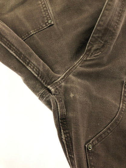 【現状渡し品】【メンズ】 CARHARTT カーハート DOUBLE KNEE DUCK PAINTER PANTS B136DKB ダブルニー ダック ペインターパンツ ボトムス 157-261024-na-18-tagh サイズ：34×32 カラー：ダークブラウン 万代Net店