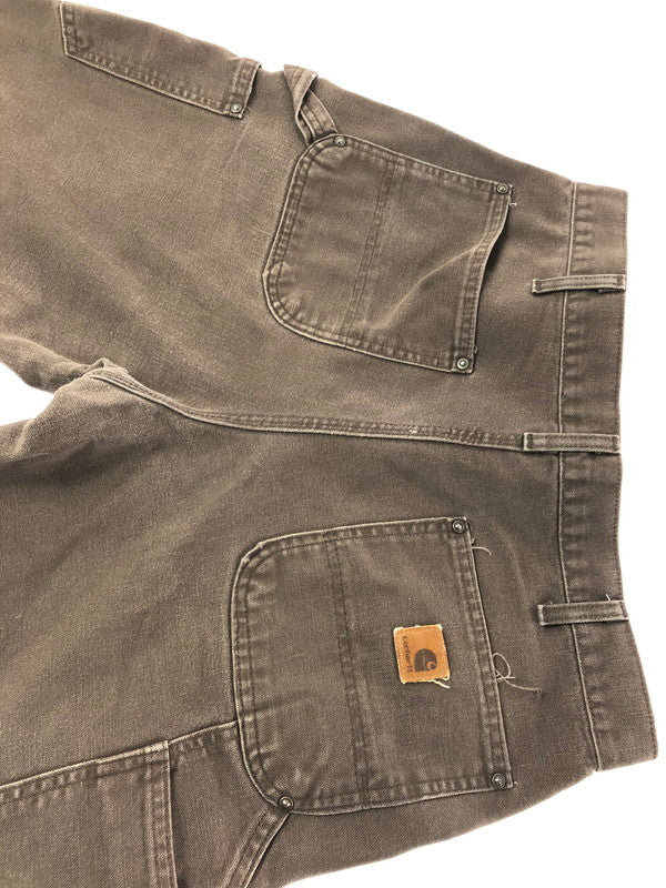 【現状渡し品】【メンズ】 CARHARTT カーハート DOUBLE KNEE DUCK PAINTER PANTS B136DKB ダブルニー ダック ペインターパンツ ボトムス 157-261024-na-18-tagh サイズ：34×32 カラー：ダークブラウン 万代Net店