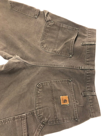 【現状渡し品】【メンズ】 CARHARTT カーハート DOUBLE KNEE DUCK PAINTER PANTS B136DKB ダブルニー ダック ペインターパンツ ボトムス 157-261024-na-18-tagh サイズ：34×32 カラー：ダークブラウン 万代Net店
