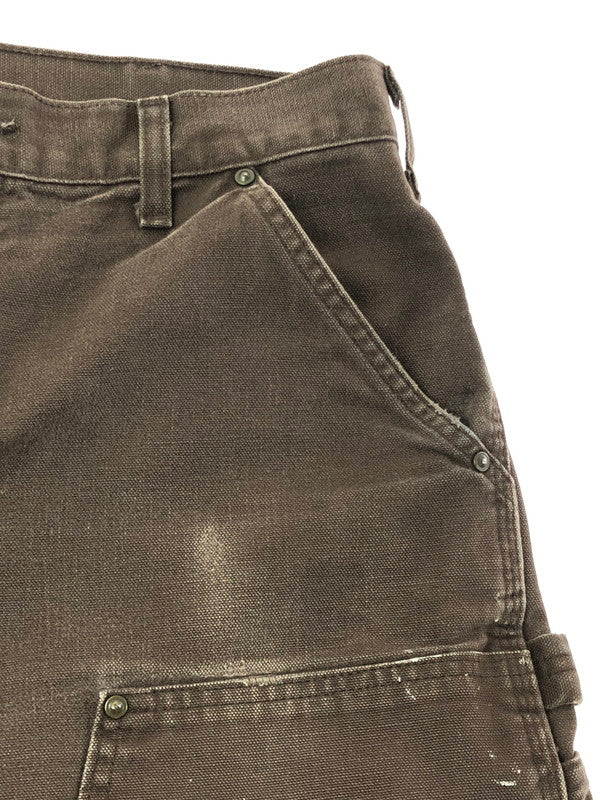 【現状渡し品】【メンズ】 CARHARTT カーハート DOUBLE KNEE DUCK PAINTER PANTS B136DKB ダブルニー ダック ペインターパンツ ボトムス 157-261024-na-18-tagh サイズ：34×32 カラー：ダークブラウン 万代Net店