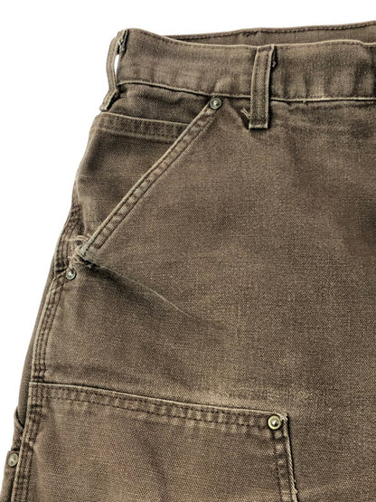 【現状渡し品】【メンズ】 CARHARTT カーハート DOUBLE KNEE DUCK PAINTER PANTS B136DKB ダブルニー ダック ペインターパンツ ボトムス 157-261024-na-18-tagh サイズ：34×32 カラー：ダークブラウン 万代Net店