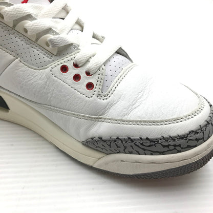 【中古品】【メンズ】 NIKE ナイキ AIR JORDAN 3 RETRO DN3707-100 エアジョーダン 3 レトロ スニーカー 靴 160-261018-na-01-tagh サイズ：27.5cm US 9.5 カラー：SUMMIT WHITE/FIRE RED-BLACK 万代Net店