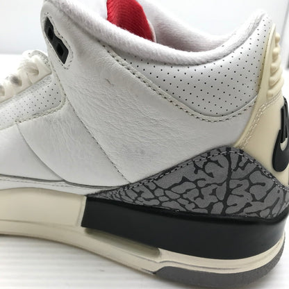 【中古品】【メンズ】 NIKE ナイキ AIR JORDAN 3 RETRO DN3707-100 エアジョーダン 3 レトロ スニーカー 靴 160-261018-na-01-tagh サイズ：27.5cm US 9.5 カラー：SUMMIT WHITE/FIRE RED-BLACK 万代Net店