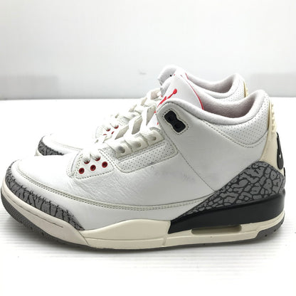 【中古品】【メンズ】 NIKE ナイキ AIR JORDAN 3 RETRO DN3707-100 エアジョーダン 3 レトロ スニーカー 靴 160-261018-na-01-tagh サイズ：27.5cm US 9.5 カラー：SUMMIT WHITE/FIRE RED-BLACK 万代Net店