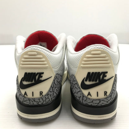【中古品】【メンズ】 NIKE ナイキ AIR JORDAN 3 RETRO DN3707-100 エアジョーダン 3 レトロ スニーカー 靴 160-261018-na-01-tagh サイズ：27.5cm US 9.5 カラー：SUMMIT WHITE/FIRE RED-BLACK 万代Net店