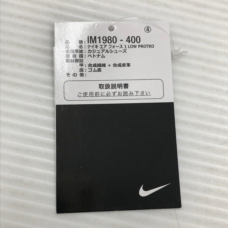 【中古美品】【メンズ】 NIKE ナイキ× KOBE BRYANT コービー ブライアント AIR FORCE 1 LOW PROTRO IM1980-400 エアフォース 1 ロー プロトロ スニーカー 靴 160-261018-na-05-tagh サイズ：27.5cm US 9.5 カラー：OBSIDIAN/SAFETY ORANGE-WHITE 万代Net店