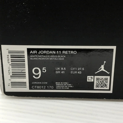 【中古品】【メンズ】 NIKE ナイキ AIR JORDAN 11 RETRO CT8012-170 エアジョーダン 11 レトロ スニーカー 靴 160-261018-na-04-tagh サイズ：27.5cm US 9.5 カラー：WHITE/METALLIC GOLD-BLACK 万代Net店