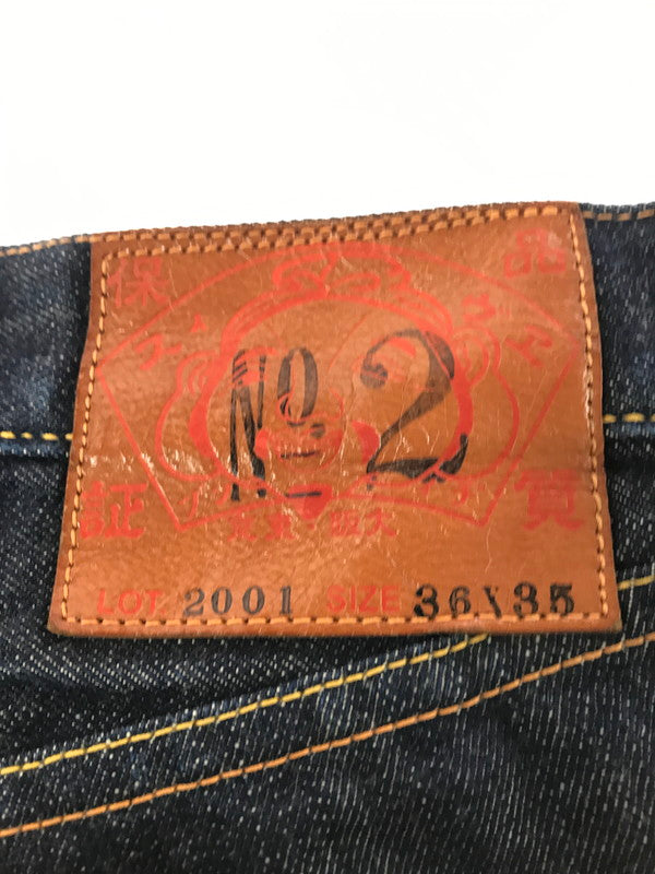 【中古品】【メンズ】 EVISU エヴィス NO.2 DENIM PANTS LOT.2001 ナンバー2 デニム パンツ カモメ 赤耳 ボトムス 156-261023-ty-03-tagh サイズ：W36/L35 カラー：インディゴ 万代Net店