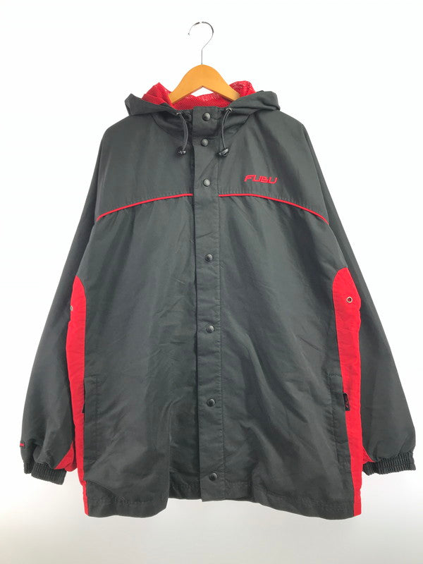 【現状渡し品】【メンズ】 FUBU フブ MOUNTAIN PARKA マウンテンパーカー ジャケット アウター 142-261025-na-02-tagh サイズ：L カラー：ブラック/レッド 万代Net店