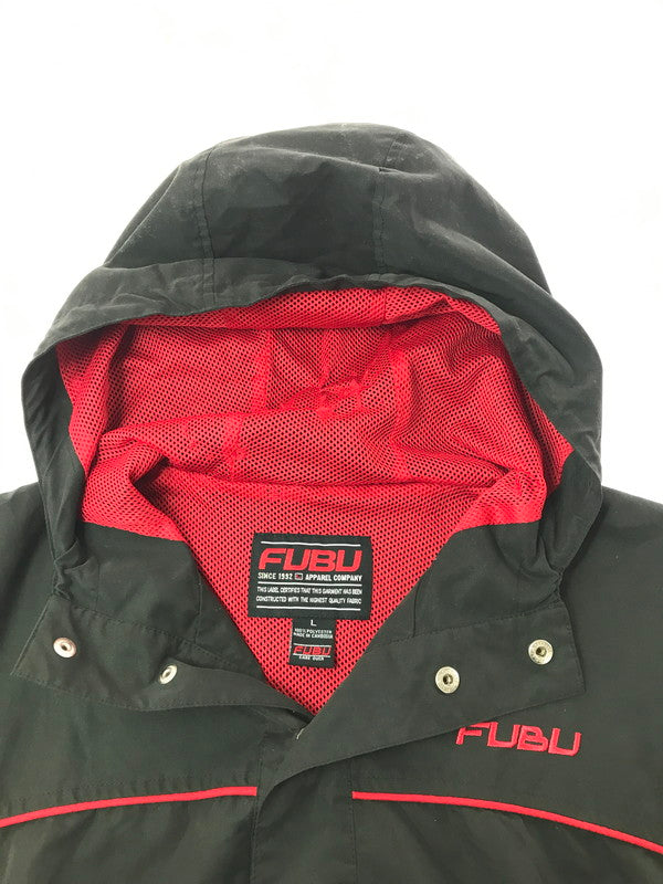 【現状渡し品】【メンズ】 FUBU フブ MOUNTAIN PARKA マウンテンパーカー ジャケット アウター 142-261025-na-02-tagh サイズ：L カラー：ブラック/レッド 万代Net店
