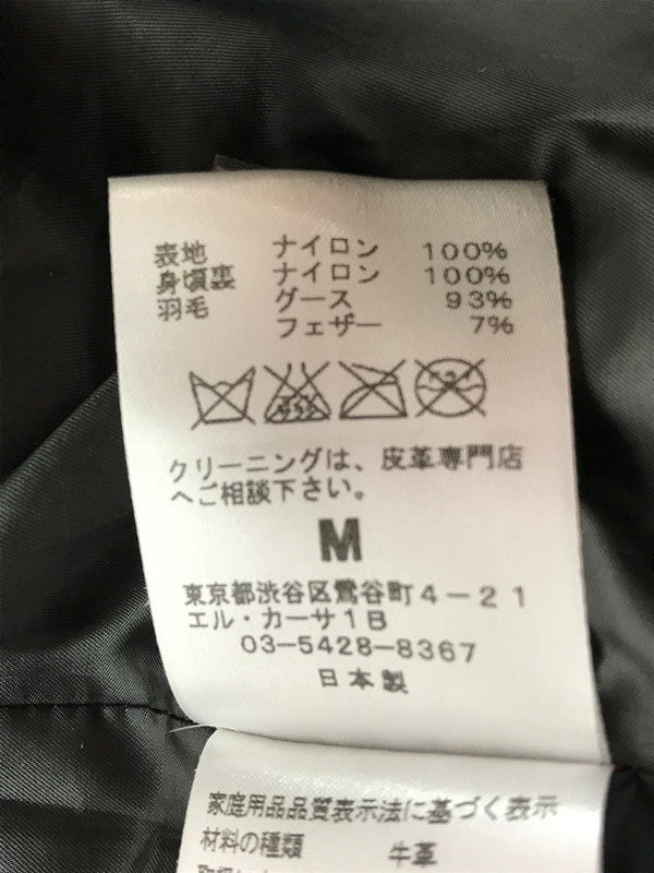 【中古品】【メンズ】 M エム STAR PATCH GOOSE DOWN JACKET スターパッチ グースダウンジャケット アウター 145-261025-na-03-tagh サイズ：M カラー：ブラック 万代Net店