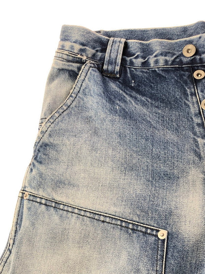 【中古品】【メンズ】 GREATLAND ORIGINAL グレートランド オリジナル BAD BOY DOUBLE FRONT DENIM PANTS バッド ボーイ ダブル フロント デニム パンツ 157-261020-ty-20-tagh サイズ：L カラー：インディゴ 万代Net店
