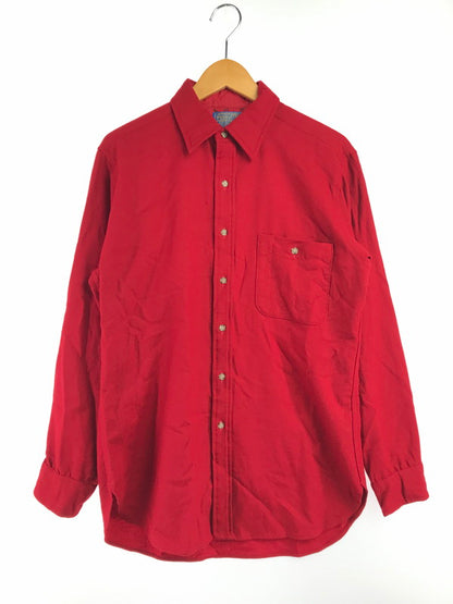 【中古品】【メンズ】 PENDLETON ペンドルトン 70'S USA WOOL L/S SHIRT 70年代 USA製 ウール 長袖 シャツ トップス 146-261026-ty-13-tagh サイズ：M カラー：レッド 万代Net店