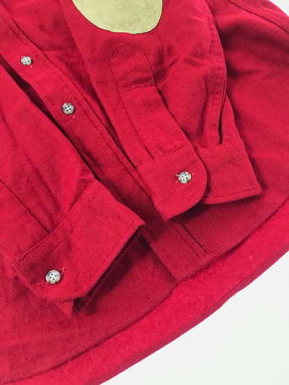【中古品】【メンズ】 PENDLETON ペンドルトン 70'S USA WOOL L/S SHIRT 70年代 USA製 ウール 長袖 シャツ トップス 146-261026-ty-13-tagh サイズ：M カラー：レッド 万代Net店