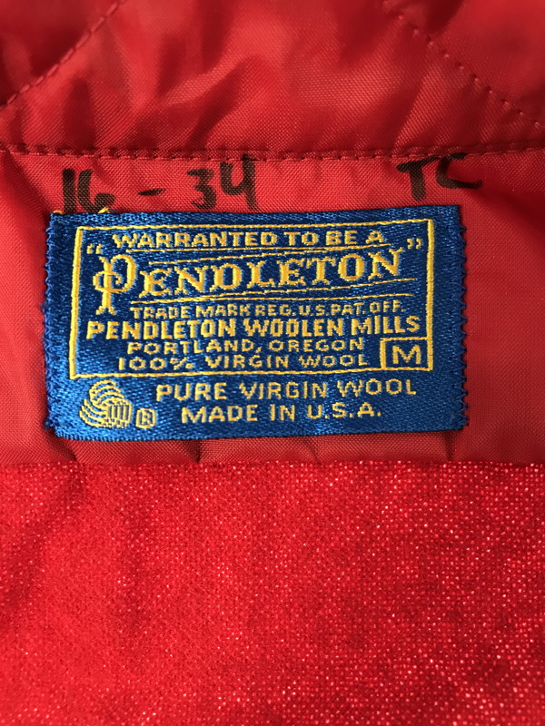 【中古品】【メンズ】 PENDLETON ペンドルトン 70'S USA WOOL L/S SHIRT 70年代 USA製 ウール 長袖 シャツ トップス 146-261026-ty-13-tagh サイズ：M カラー：レッド 万代Net店