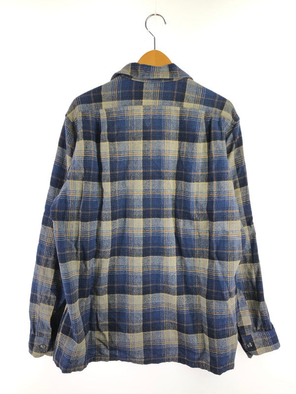 【現状渡し品】【メンズ】 PENDLETON ペンドルトン 70'S USA L/S BOARD SHIRT 70年代 USA製 長袖 ボード シャツ トップス 146-261020-ty-15-tagh サイズ：L カラー：ブルー 万代Net店