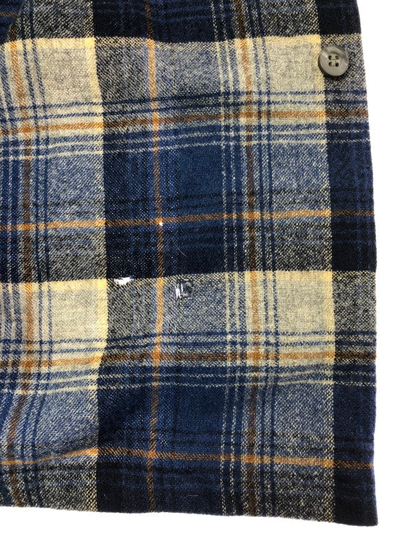 【現状渡し品】【メンズ】 PENDLETON ペンドルトン 70'S USA L/S BOARD SHIRT 70年代 USA製 長袖 ボード シャツ トップス 146-261020-ty-15-tagh サイズ：L カラー：ブルー 万代Net店