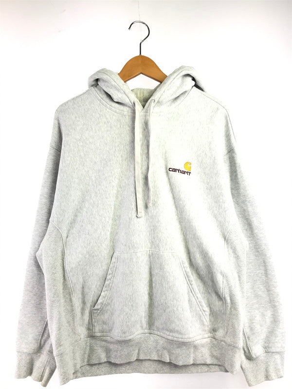 【中古品】【メンズ】 CARHARTT カーハート COTTON LOGO HOODIE IO28279.482.XX03 コットン ロゴ フーディー 長袖 パーカー 142-261026-ty-09-tagh サイズ：L カラー：グレー 万代Net店