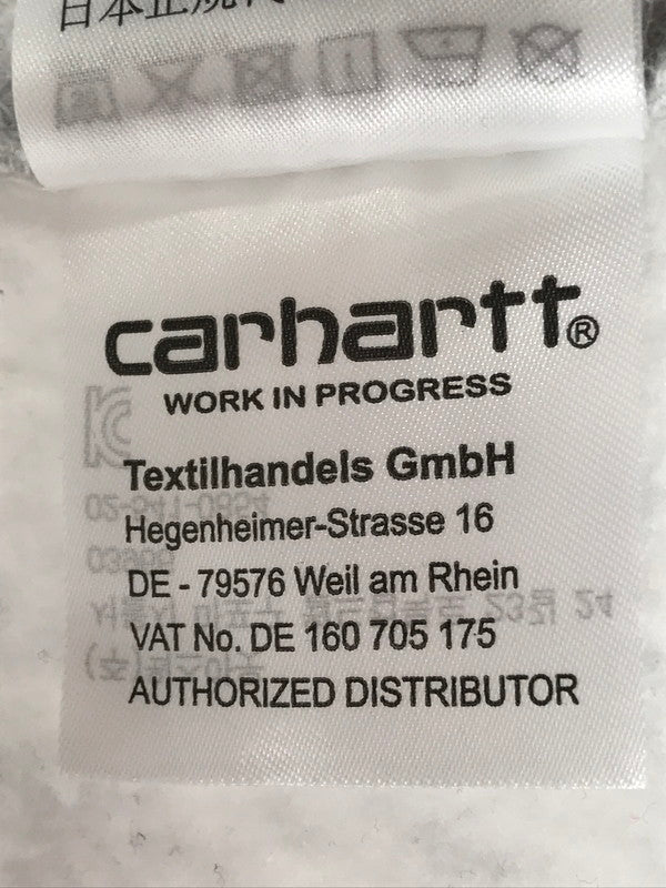 【中古品】【メンズ】 CARHARTT カーハート COTTON LOGO HOODIE IO28279.482.XX03 コットン ロゴ フーディー 長袖 パーカー 142-261026-ty-09-tagh サイズ：L カラー：グレー 万代Net店