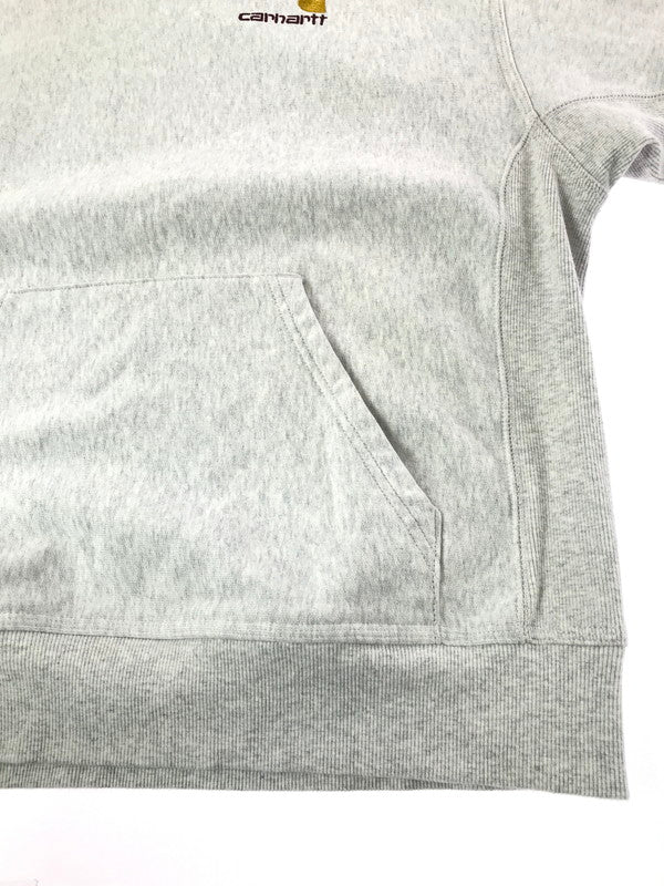 【中古品】【メンズ】 CARHARTT カーハート COTTON LOGO HOODIE IO28279.482.XX03 コットン ロゴ フーディー 長袖 パーカー 142-261026-ty-09-tagh サイズ：L カラー：グレー 万代Net店