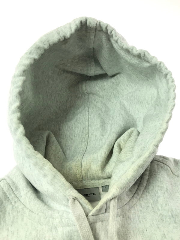 【中古品】【メンズ】 CARHARTT カーハート COTTON LOGO HOODIE IO28279.482.XX03 コットン ロゴ フーディー 長袖 パーカー 142-261026-ty-09-tagh サイズ：L カラー：グレー 万代Net店