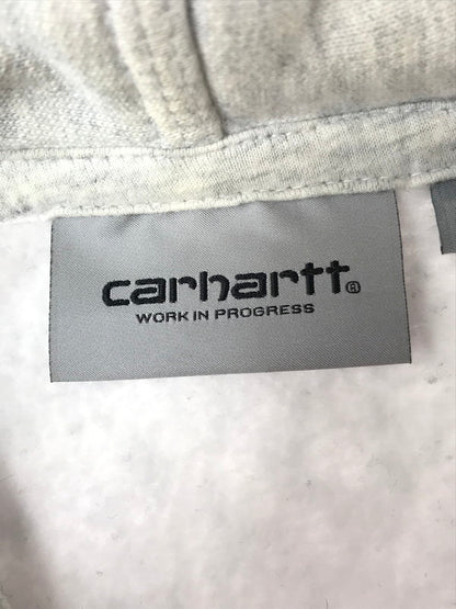 【中古品】【メンズ】 CARHARTT カーハート COTTON LOGO HOODIE IO28279.482.XX03 コットン ロゴ フーディー 長袖 パーカー 142-261026-ty-09-tagh サイズ：L カラー：グレー 万代Net店
