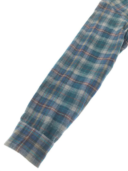 【中古品】【メンズ】 PENDLETON ペンドルトン 70'S USA WOOL CHECK L/S SHIRT 70年代 USA製 ウール チェック 長袖 シャツ トップス 146-261026-ty-14-tagh サイズ：S カラー：ブルー/グリーン 万代Net店