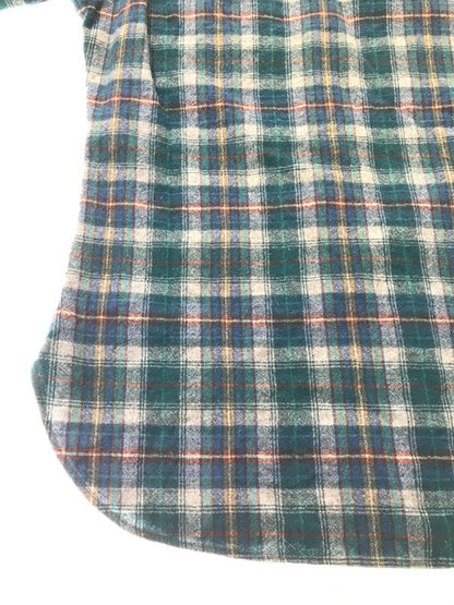 【中古品】【メンズ】 PENDLETON ペンドルトン 70'S USA WOOL CHECK L/S SHIRT 70年代 USA製 ウール チェック 長袖 シャツ トップス 146-261026-ty-14-tagh サイズ：S カラー：ブルー/グリーン 万代Net店