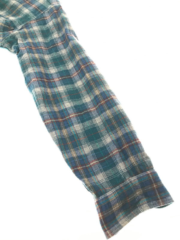 【中古品】【メンズ】 PENDLETON ペンドルトン 70'S USA WOOL CHECK L/S SHIRT 70年代 USA製 ウール チェック 長袖 シャツ トップス 146-261026-ty-14-tagh サイズ：S カラー：ブルー/グリーン 万代Net店