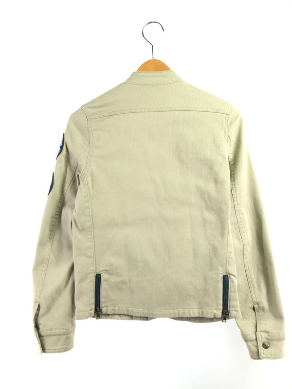 【中古品】【メンズ】 HYSTERIC GLAMOUR ヒステリックグラマー SEMI-DOUBLE RIDER JACKET 0131AB04 セミダブルライダースジャケット アウター 168-261025-na-01-tagh サイズ：F カラー：ベージュ 万代Net店